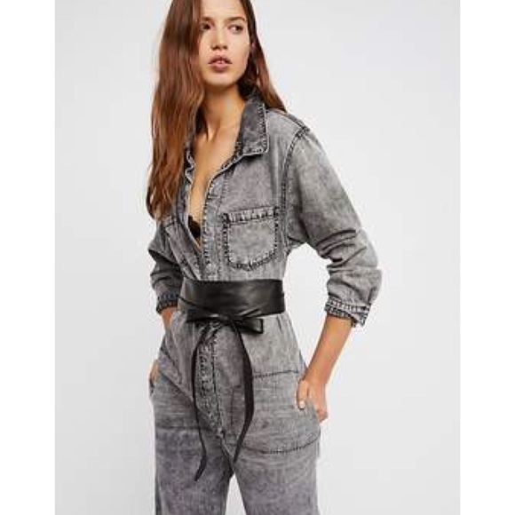 genuine leather obi belt